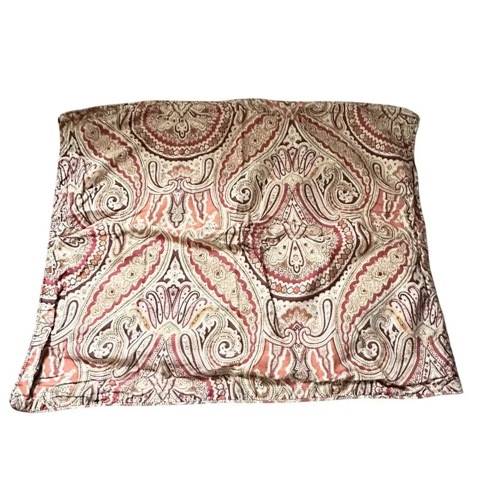 Ralph Lauren Vtg Orsen Carrot Paisley Full Queen Duvet Cover 2 Pillow Shams Set